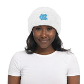 UNC White Sherpa Beanie